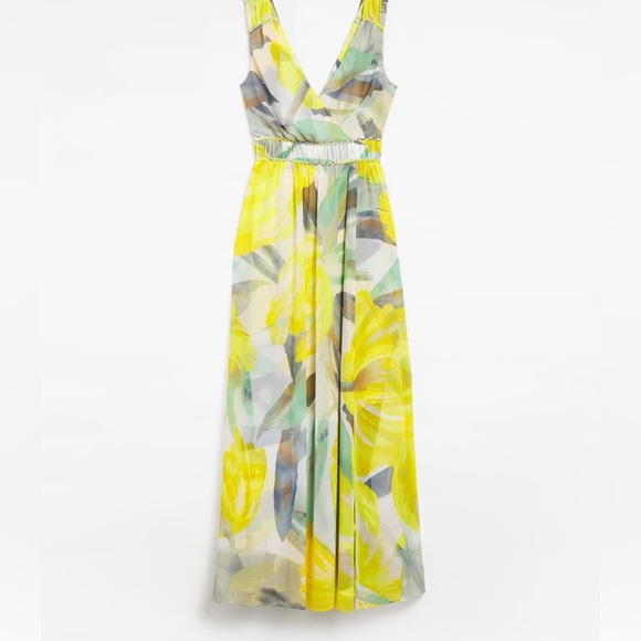 NWT White House Black Market Sleeveless V-Neck Braided Waist Maxi Dress NWT - Picture 5 of 10